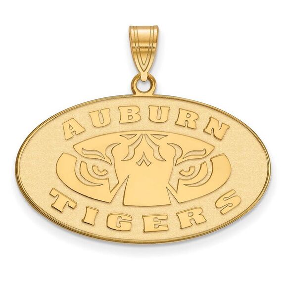 10k Yellow Gold Auburn U Large Logo Pendant